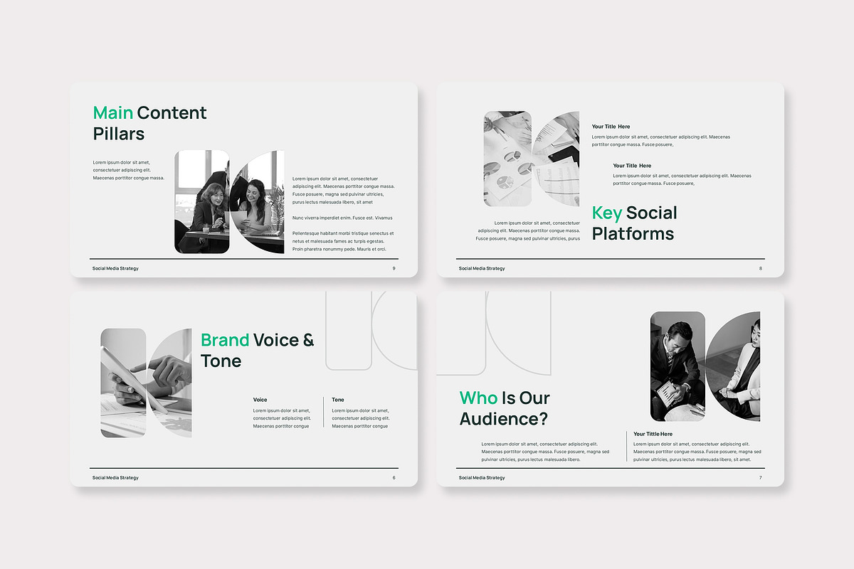 Kono SocialMedia Strategy PowerPoint, a Presentation Template by Premast (Photo 3 of 4)