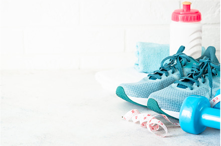 Fitness equipment on white, a Sports & Recreation Photo by Nadia-nb