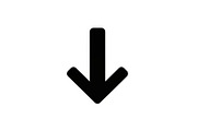Bold Down Arrow Minimal Icon Bundle, an Icon by hafijul (Thumbnail 8 of 10)