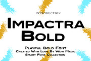 Impactra Bold, a Slab Serif Font by Wow Magic (Thumbnail 1 of 3)