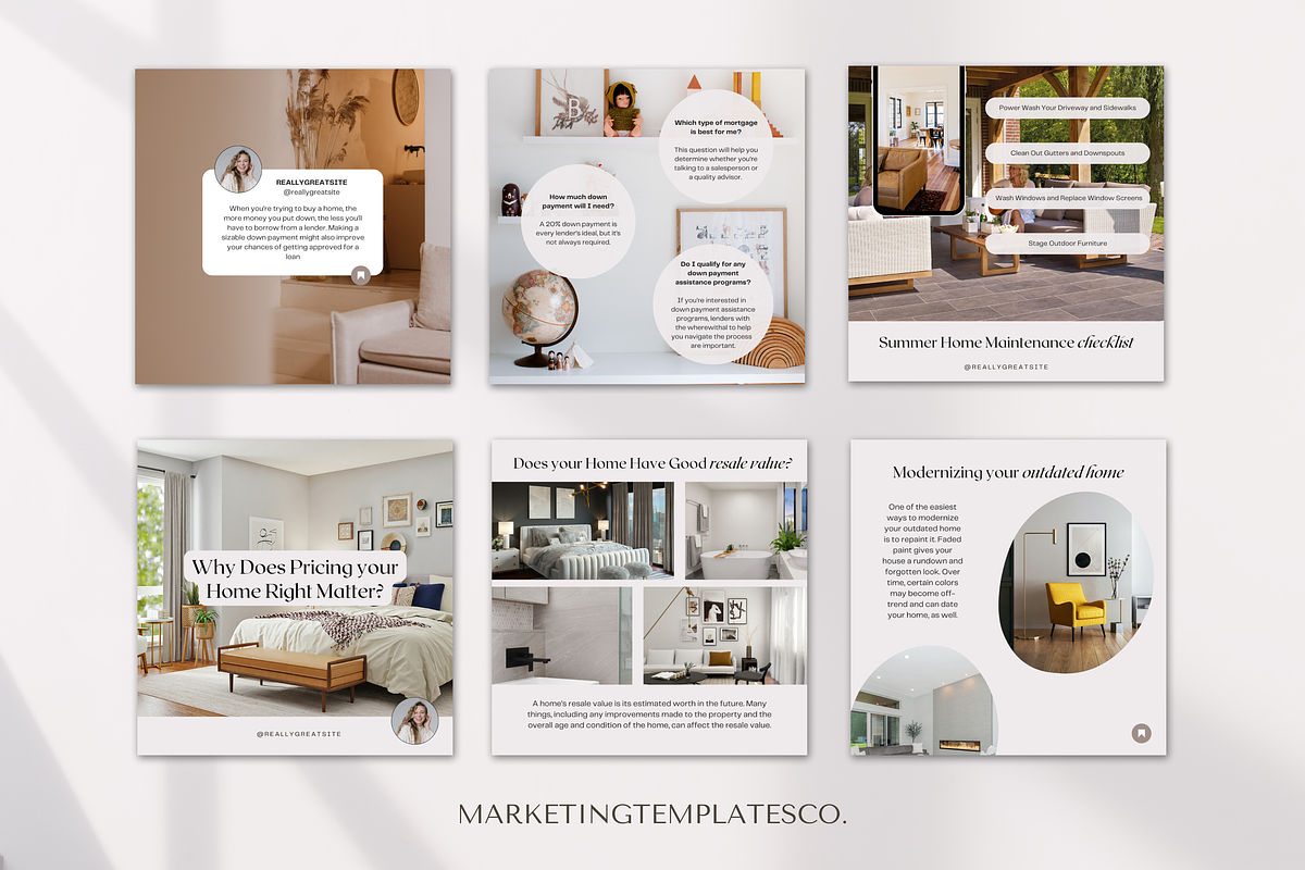 June Real Estate Social Media, a Social Media Template by Marketing Templates Co. (Photo 2 of 9)