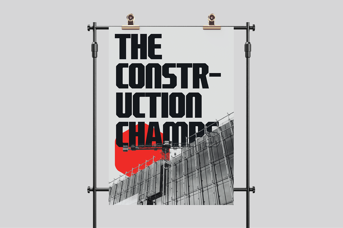 Ared-Blocky Condensed Display Font, a Sans Serif Font by Ebad Designs (Photo 5 of 7)