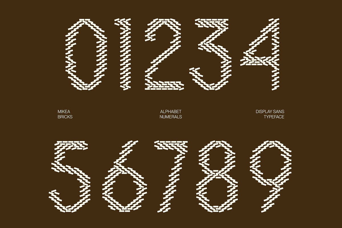 Mikea Bricks, a Sans Serif Font by Craft Supply Co. (Photo 4 of 8)