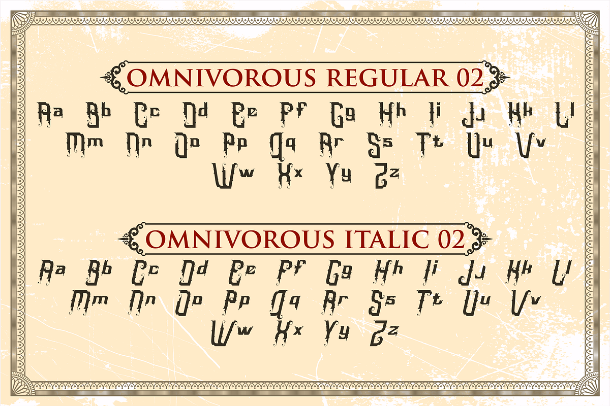 Omnivorous Typeface preview 5