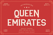 QUEEN EMIRATES - Serif Typeface, a Serif Font by zeenesia (Thumbnail 2 of 8)
