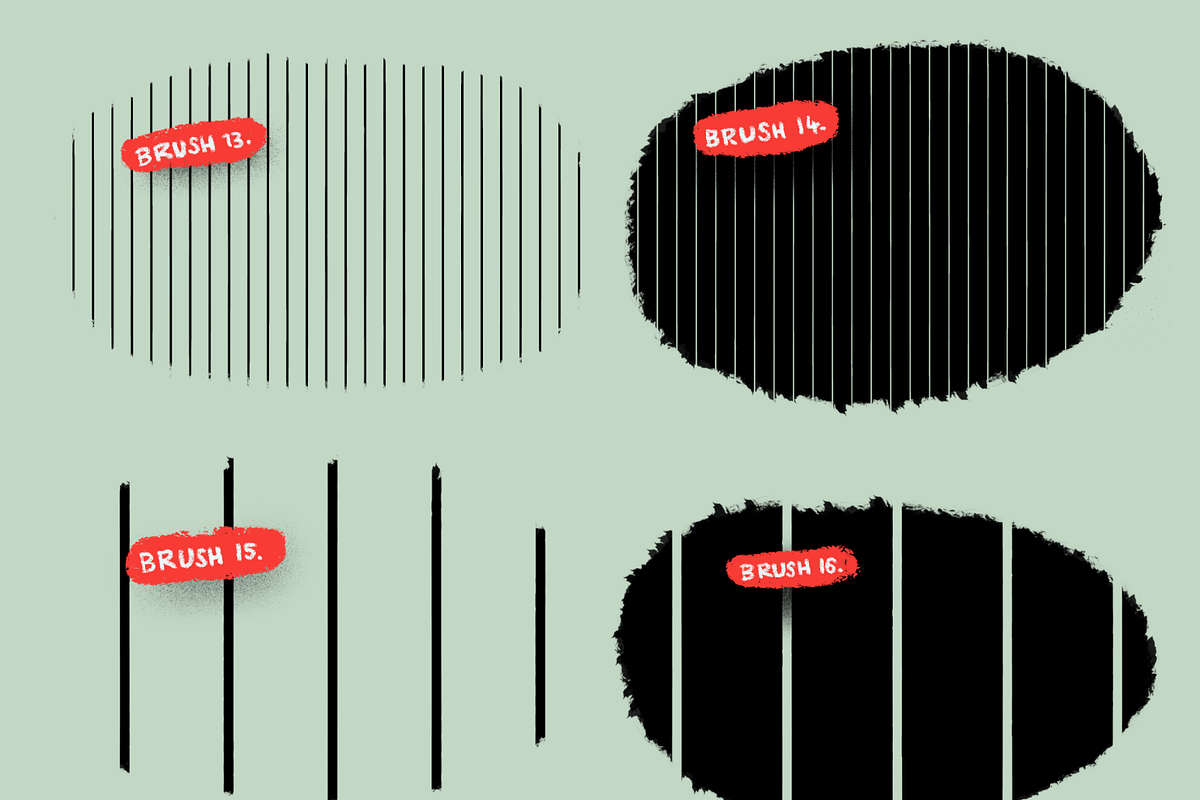 Procreate Lines Galore brush set, a Brush Add-On by YokoBlue (Photo 6 of 7)