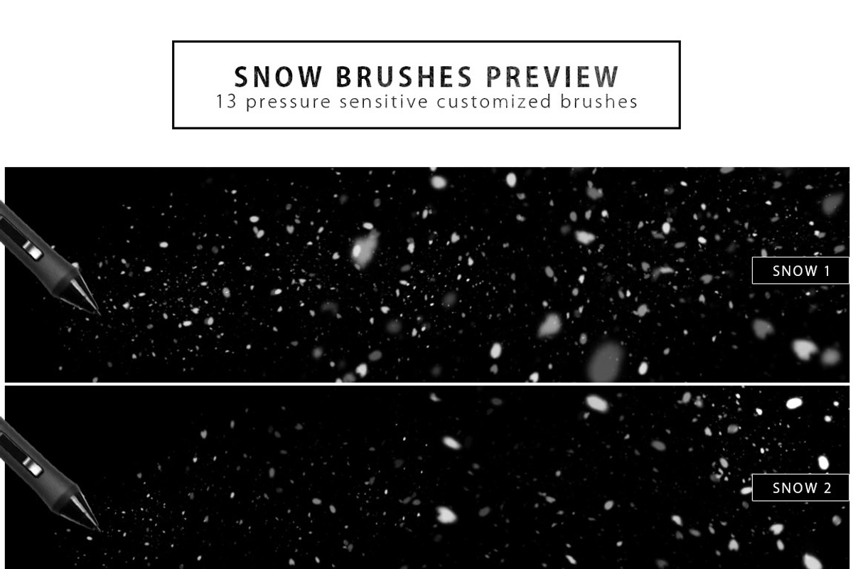 Snow, Fog, Frost Photoshop Brushes, a Brush Add-On by ArtistMef (Photo 2 of 7)