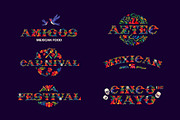 Mexican Pattern Colored font, a Symbol Font by kaer_shop (Thumbnail 7 of 14)
