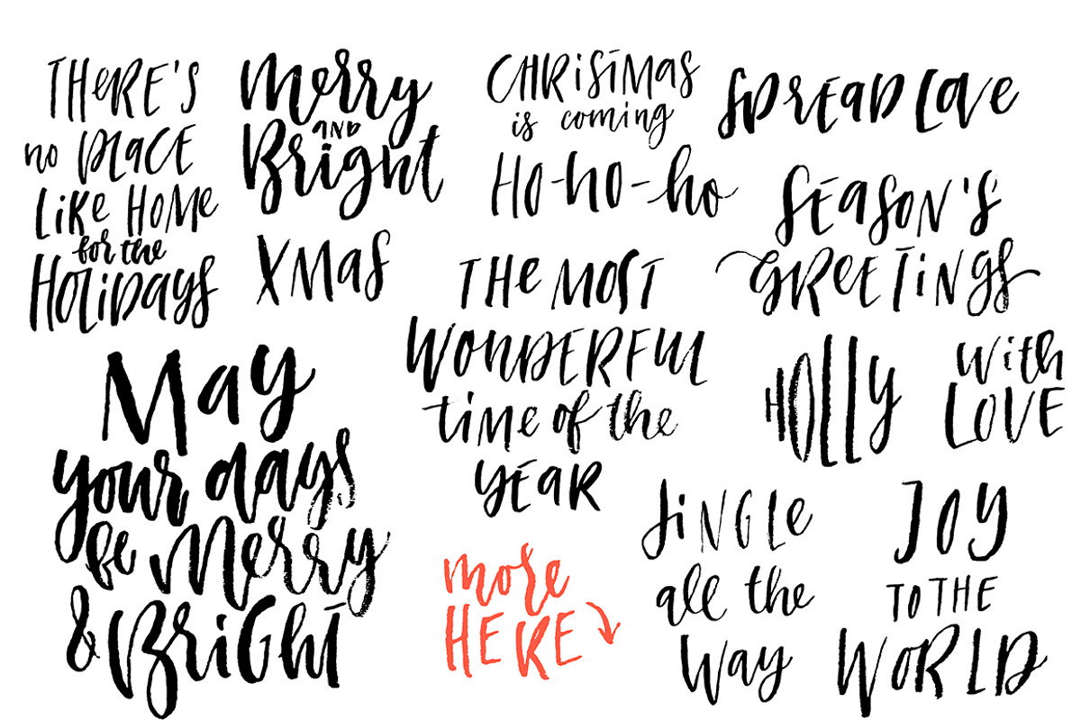 Merry Christmas lettering overlays, an Object Graphic by Artnis (Photo 2 of 5)