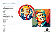 Donald Trump Illustration, a Person Illustration by OWPictures (Thumbnail 1 of 8)