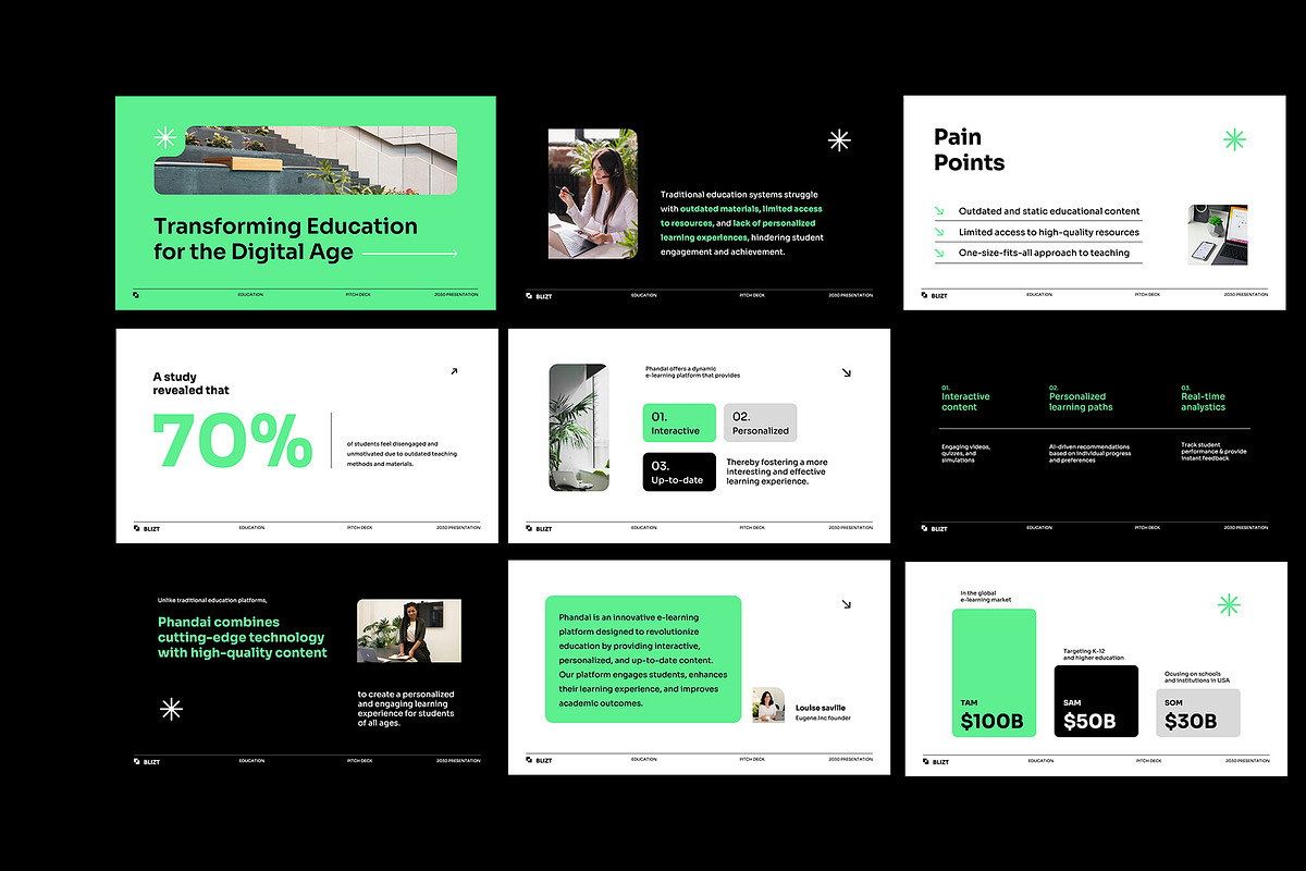 Education Technology Pitch Deck GSL, a Presentation Template by Neermana (Photo 2 of 4)
