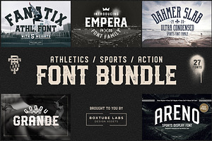 Sports Display Font Bundle BTL.1