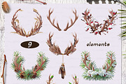 vector SET Winter Forest, an Animal Illustration by WINDmade (Thumbnail 18 of 19)