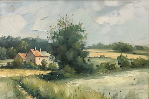 40 Countryside Digital Oil Paintings