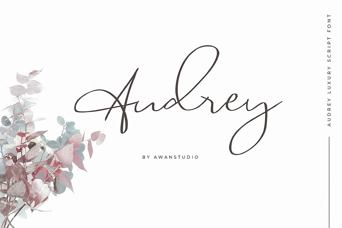 Audrey | Luxury Script Font, a Script Font by Awanstudio (Photo 1 of 10)