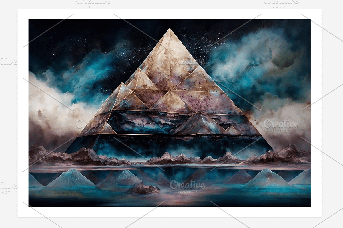 Piwa Collection · The Pyramid, a Decorative Illustration by milatovar (Photo 2 of 17)