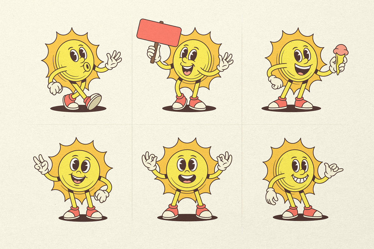 Funny Sun Character, a Seasonal Illustration by Vasya Kobelev (Photo 5 of 8)