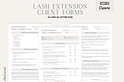 Eyelash Extension Forms Bundle, a Flyer Template by Studio Eburnean (Thumbnail 1 of 6)