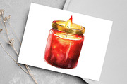 Christmas Glitter Candle Clipart, an Illustration by Canvas Craft (Thumbnail 6 of 8)