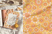 Retro Flower - Patterns & Clipart, a Pattern Graphic by Inna Moreva (Thumbnail 10 of 12)