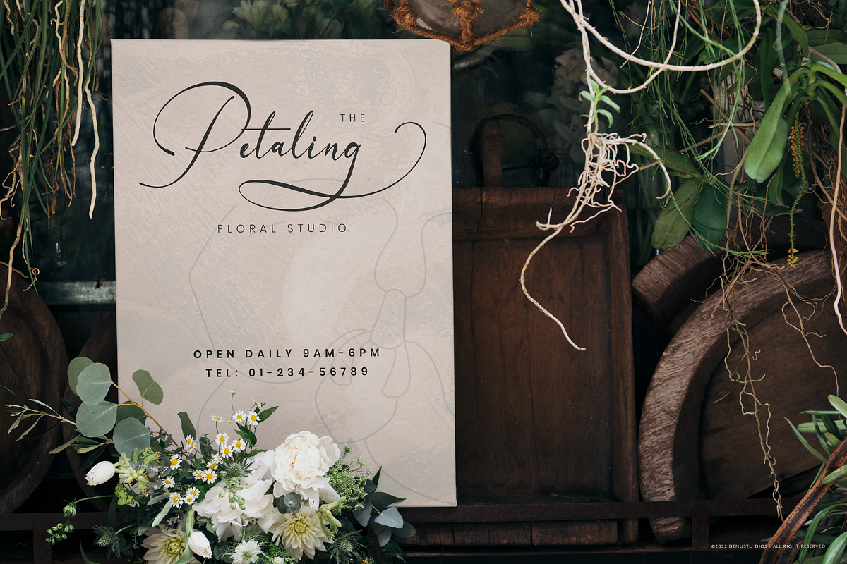 Sanluigi Nothaylor Calligraphy Font, a Script Font by Denustudios (Photo 8 of 12)