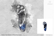 Tech Sketch Art Photoshop Action, an Action Add-On by SlideSalad (Thumbnail 46 of 49)