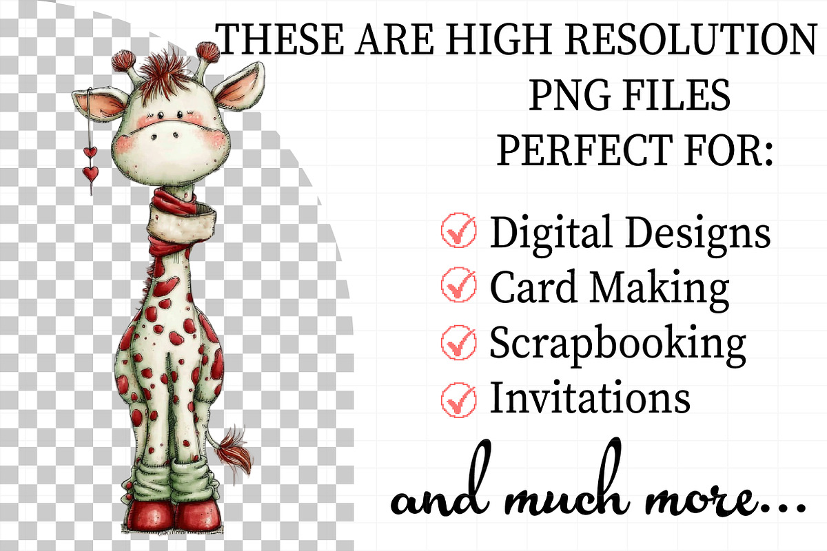 Valentine Giraffe Clipart, an Illustration by Daily.Designs (Photo 2 of 7)