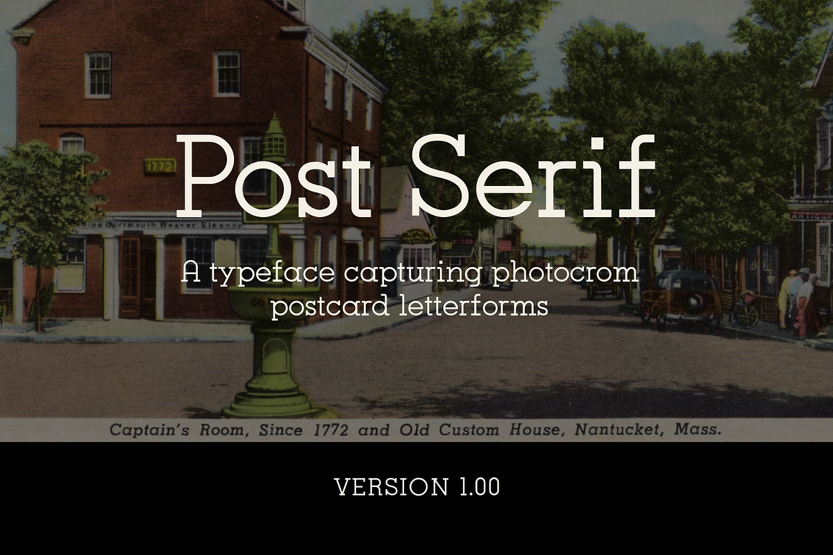 Post Serif - Vintage slab-serif, a Slab Serif Font by Jacob Waites (Photo 1 of 11)
