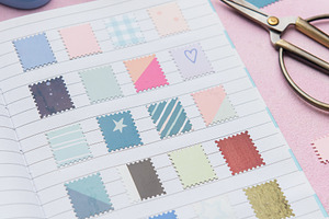 Crafting cute decorative stamps for scrapbooking and creative pr, an Arts & Entertainment Photo by Olena Rudo