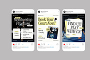 Padel Court Instagram Post, a Social Media Template by Neermana (Thumbnail 2 of 4)