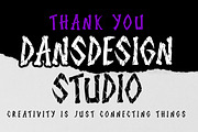 Shock Scream Horror Display Font, a Blackletter Font by dansdesign (Thumbnail 5 of 8)