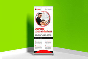 Business Rollup Banner Template