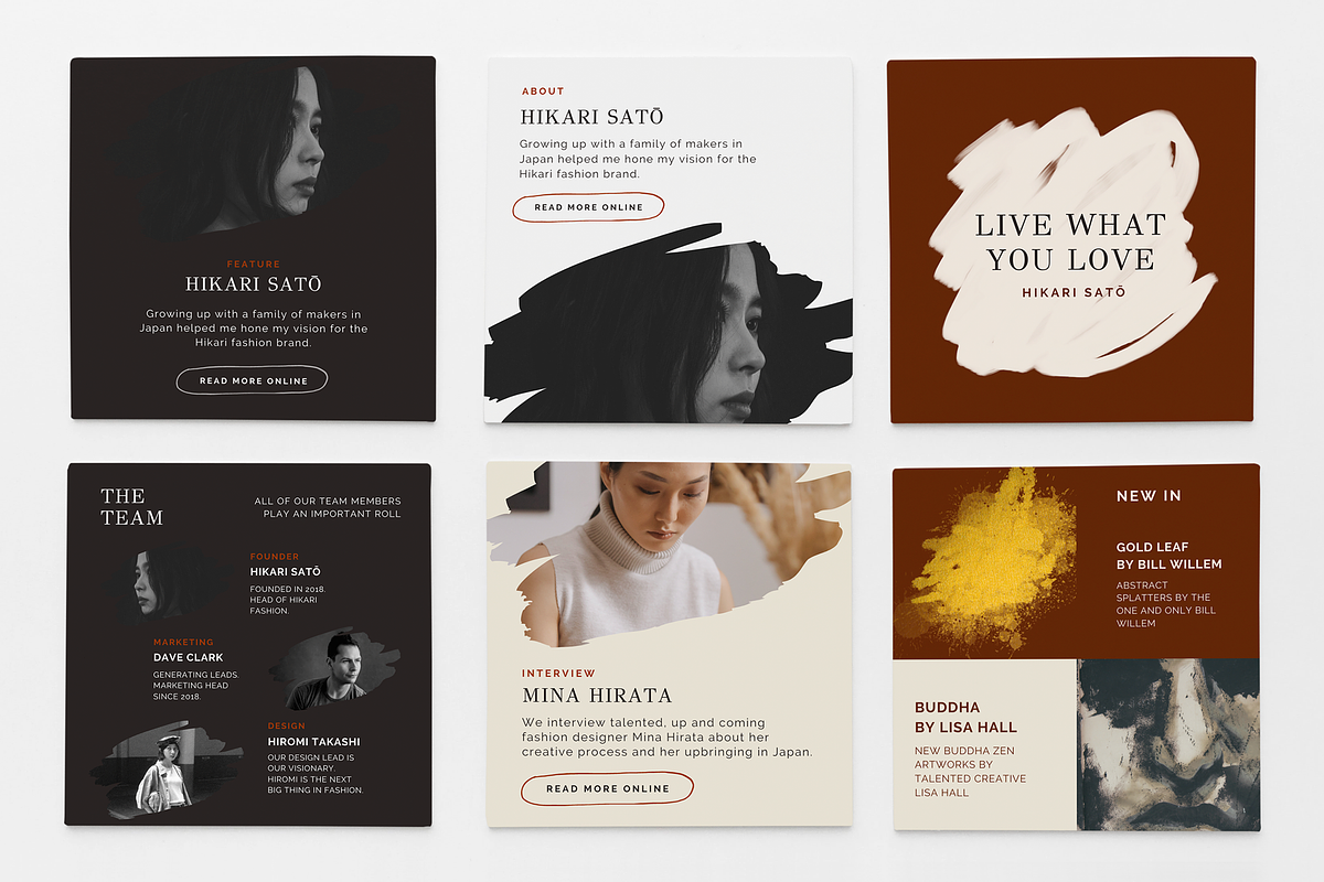 30 CANVA IG POSTS | HIKARI THEME, a Social Media Template by OEN Design (Photo 5 of 6)