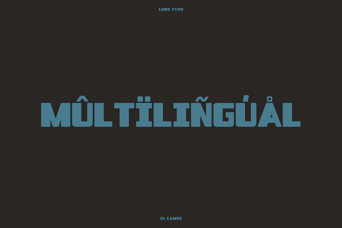EL CAMIO — Retro/Modern Display Font, a Sans Serif Font by Mikey Weeks (Photo 10 of 12)