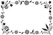 Botanical Frame SVG Collection, an Illustration by yasushie (Thumbnail 9 of 10)