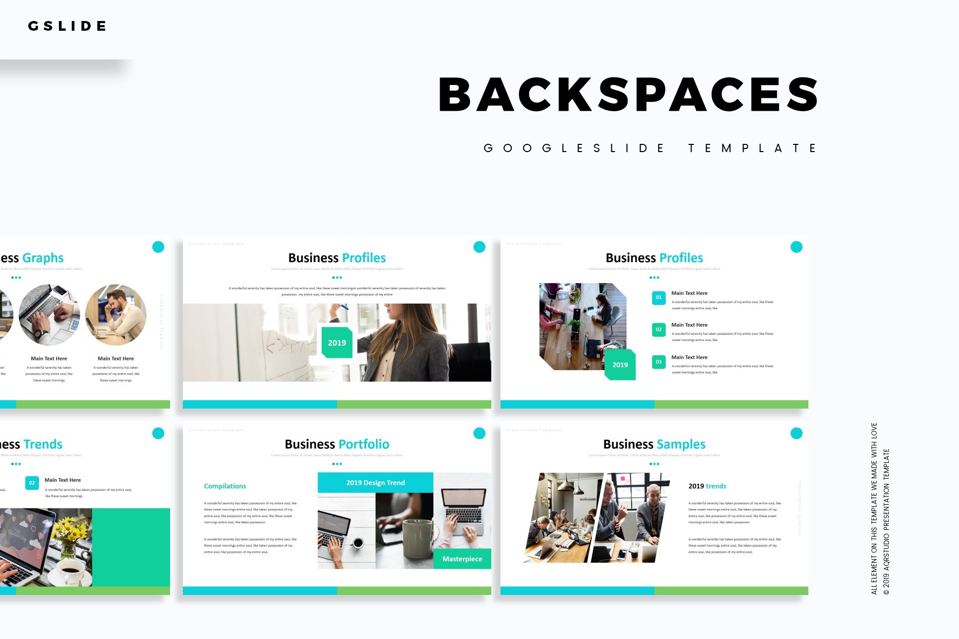 Backspaces - Google Slides Template, a Presentation Template by AQR Studio