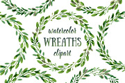 Botanical watercolor wreaths set, an Illustration by Floralis (Thumbnail 1 of 3)