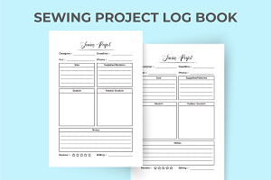 Sewing Project Log Book KDP Interior