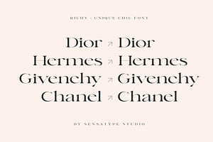 Richy - Unique Chic Font