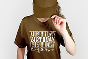 T Shirt Design For Birthday Queen, a Graphic by Vector Portal (Thumbnail 2 of 5)