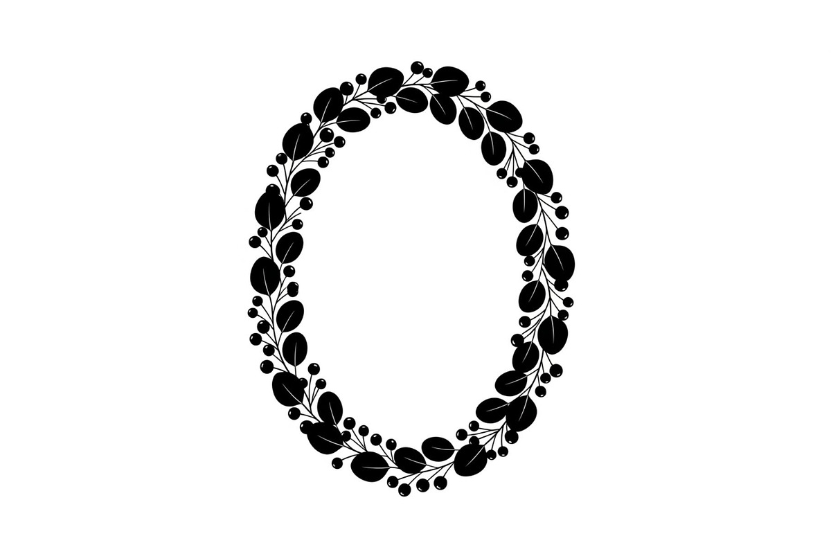 Floral Oval Wreath SVG Bundle, an Illustration by yasushie (Photo 19 of 31)