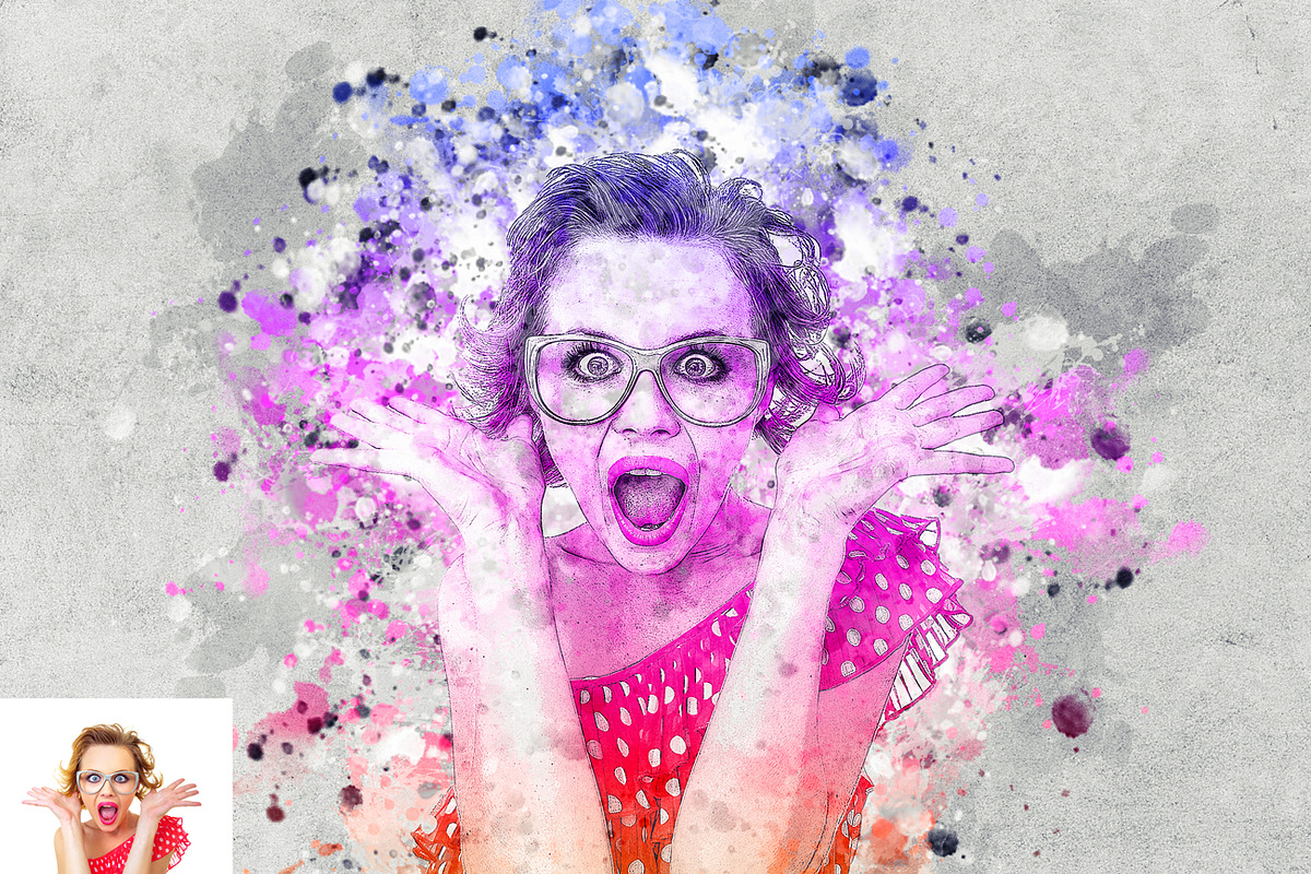 Watercolor Photoshop Action, an Action Add-On by Studio Retouch
