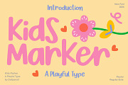 Kids Marker - Playful Handwritten, a Handwritten Font by delipensil (Thumbnail 1 of 8)