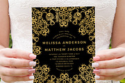 Gold Ornate on Black, an Invitation Template by Inkpower (Thumbnail 3 of 7)