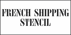 French Shipping Stencil JNL