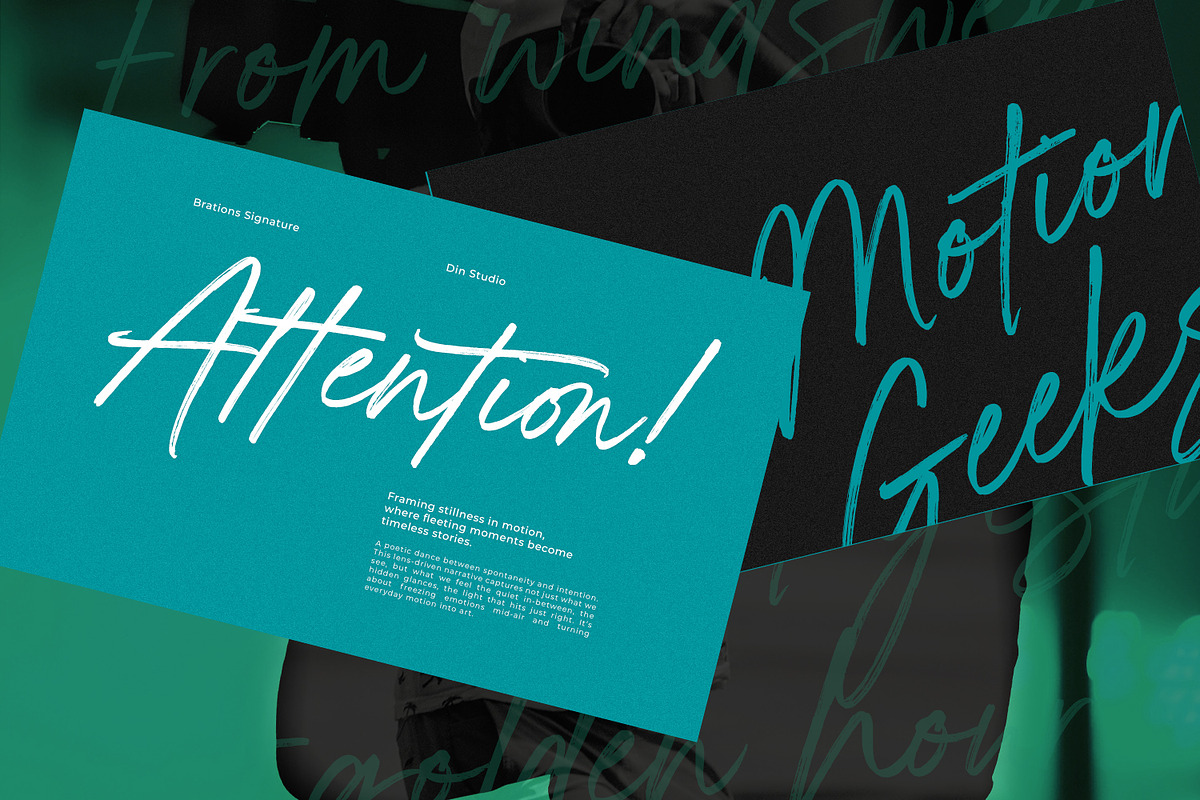 Brations Signature, a Font by din-studio.com (Photo 16 of 16)