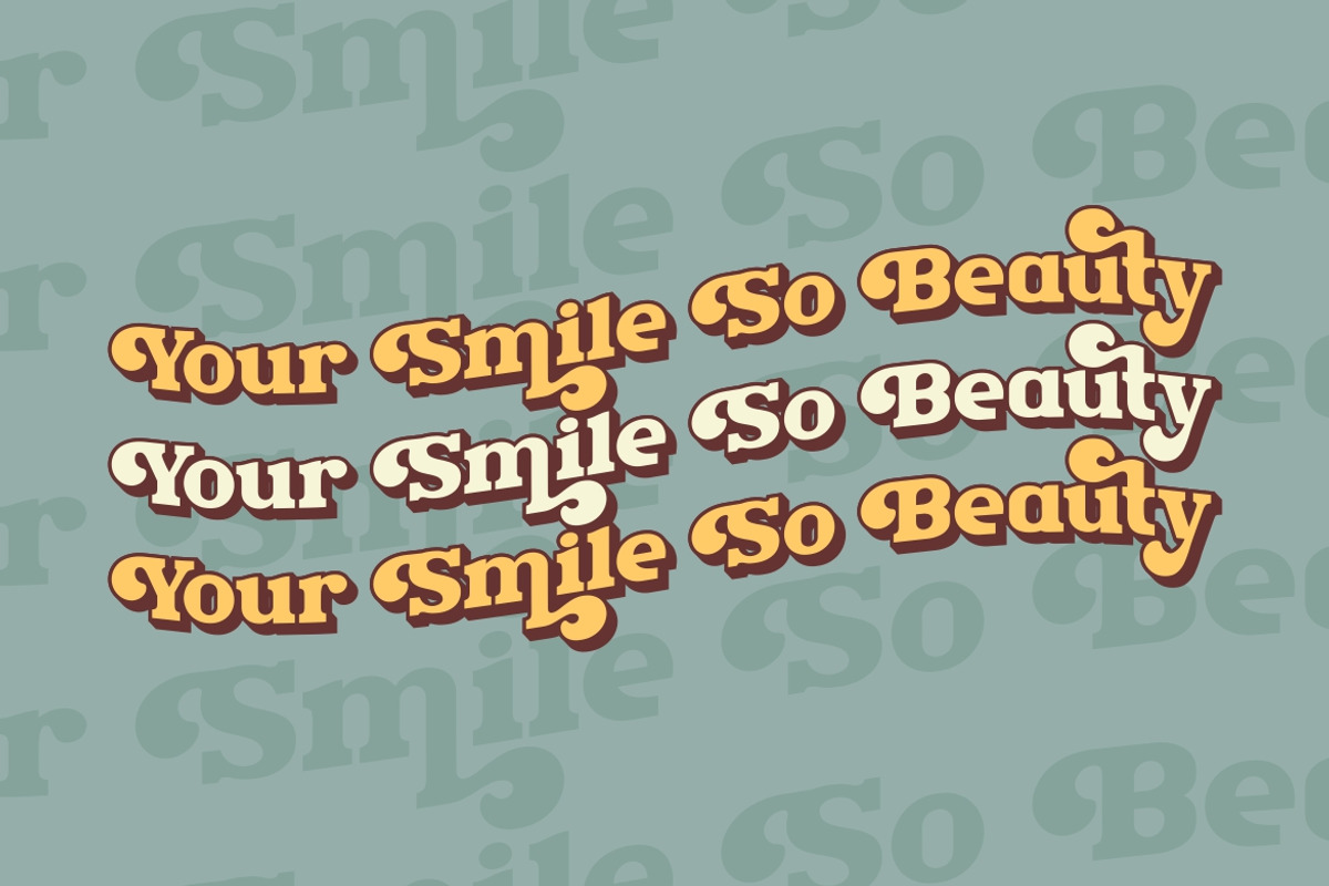 Rush Funky - Retro Serif Font, a Serif Font by HansCo Studio (Photo 6 of 11)