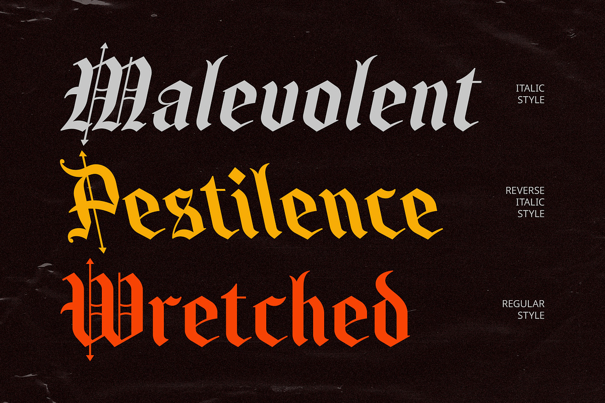CS Saunter – Old English Font, a Blackletter Font by Craft Supply Co. (Photo 4 of 8)