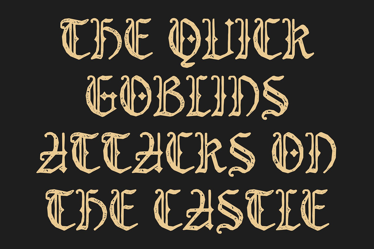 CS Bastille Stamp, a Blackletter Font by Craft Supply Co. (Photo 4 of 8)