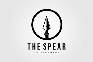 spear head pointed logo, a Graphic by Rizkaarishandy_shop